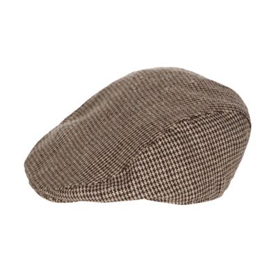 Designer babies brown tweet flat cap